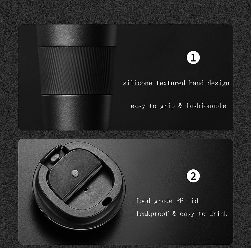 17oz Stainless Steel Vacuum Insulated Travel Mug D6107