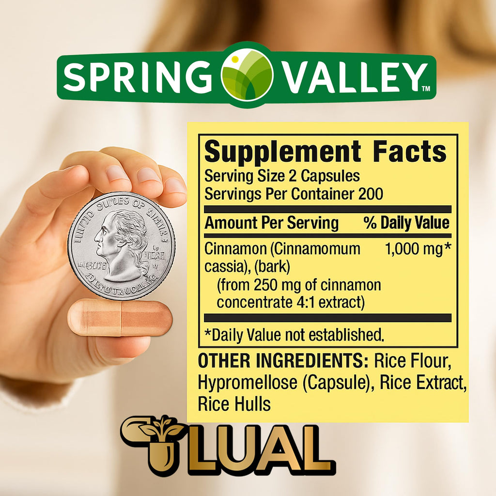 Cinnamon Supplement 1000mg 400 Vegetarian Capsules V698946