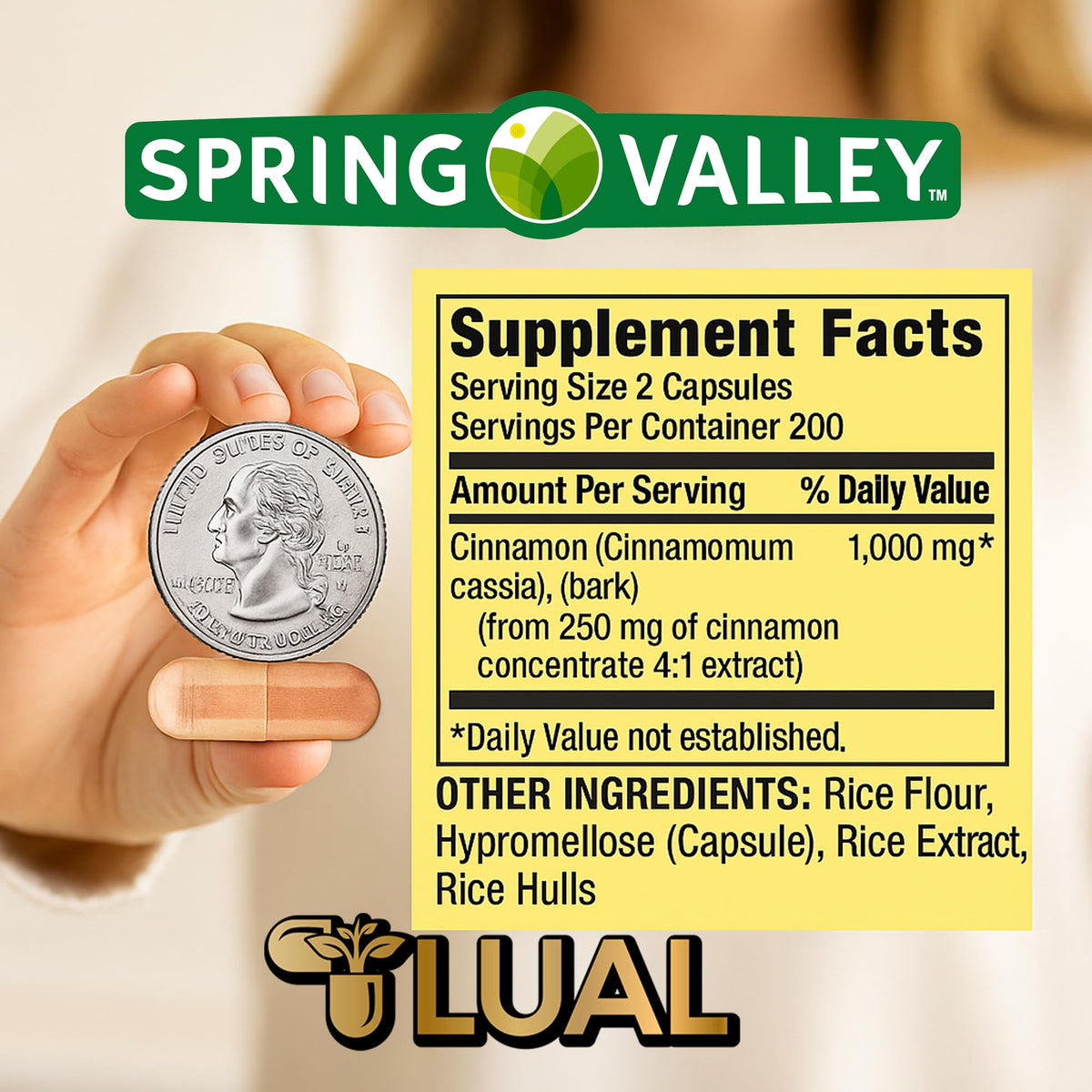 Cinnamon Supplement 1000mg 400 Vegetarian Capsules V698946