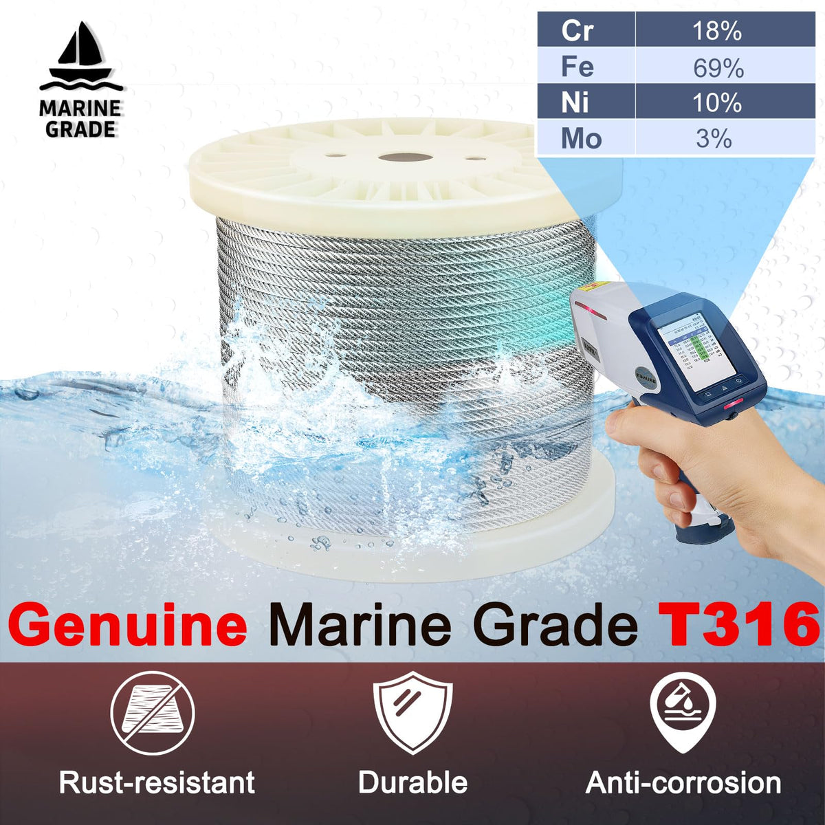 Stainless Steel Cable for Railing B614384
