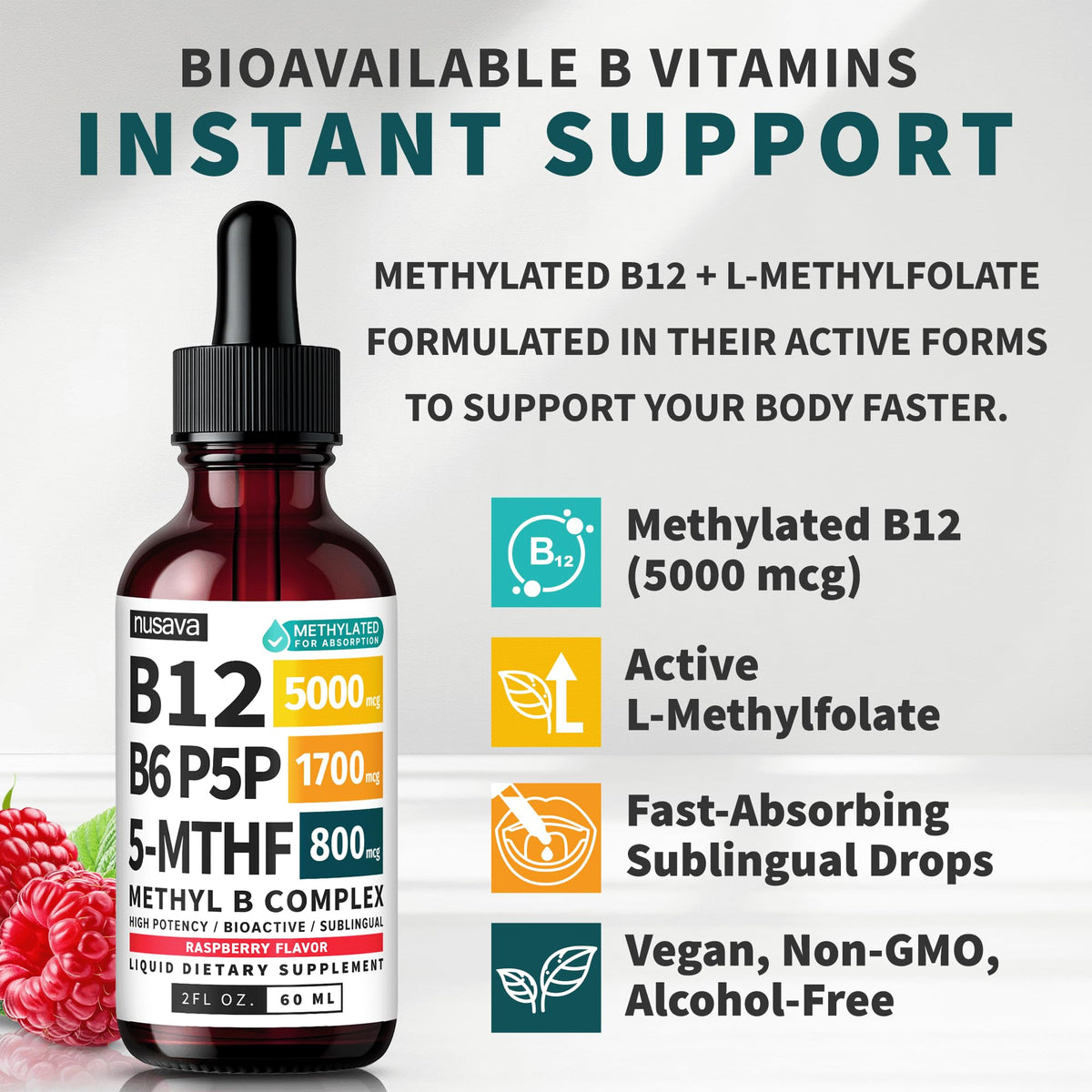 Methylated B Complex Liquid Drops Pack of 4 E403983