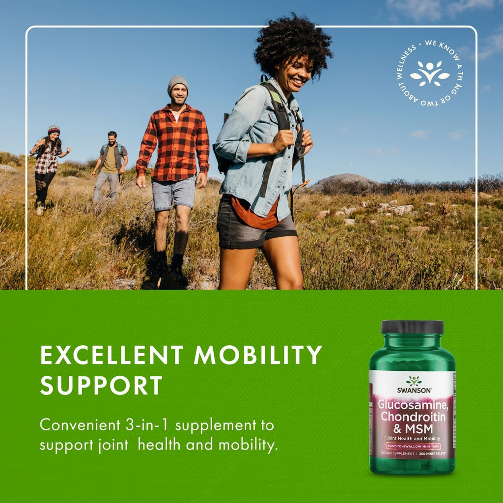 Glucosamine, Chondroitin & MSM 360 Mini-Tablets B961