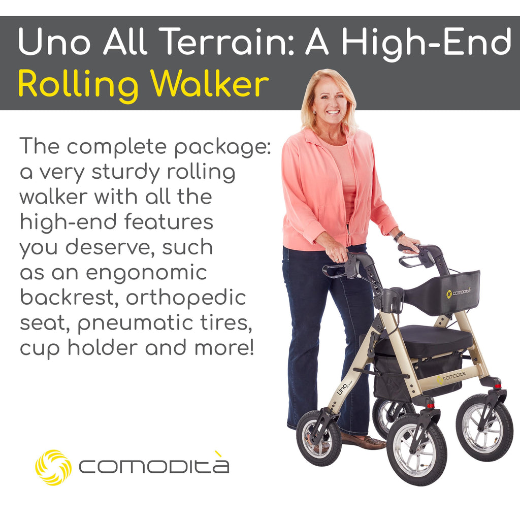 All Terrain Rolling Walker with Pneumatic Tires R72885