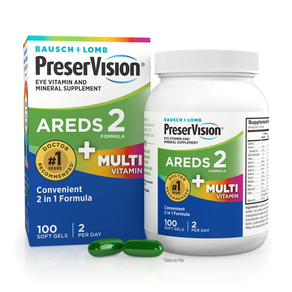 Multivitamin Eye Vitamins 100 Softgels E40327