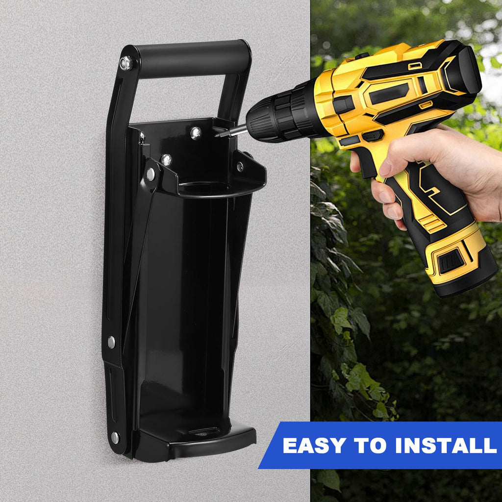 Heavy Duty Wall Mounted Can Crusher with Bottle Opener B527144