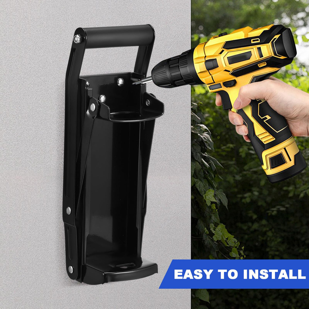 Heavy Duty Wall Mounted Can Crusher with Bottle Opener B527144