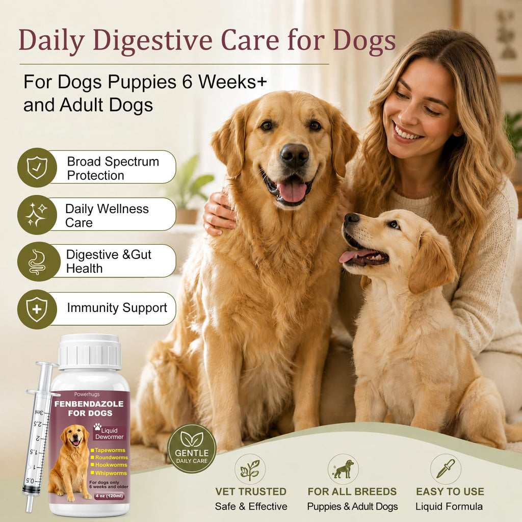 Dog Dewormer for Tapeworms, Roundworms, Hookworms and Whipworms E3202