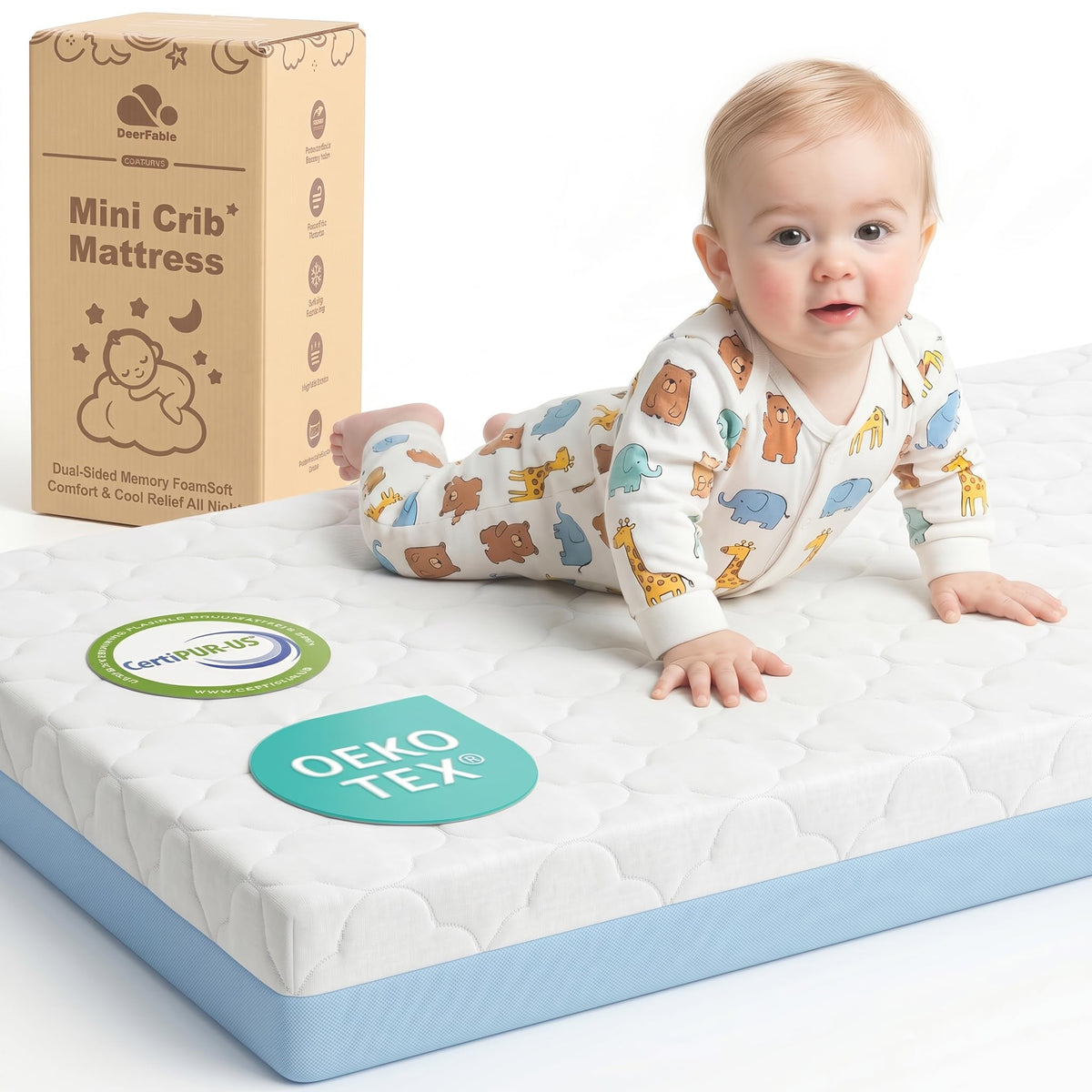 Dual Sided Memory Foam Pack and Play Mattress G556421