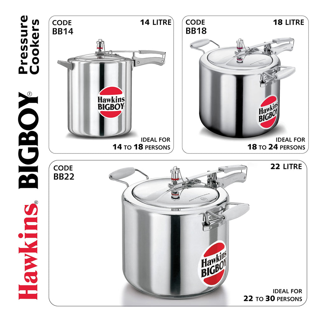 Aluminum Pressure Cooker 22 Litres V236