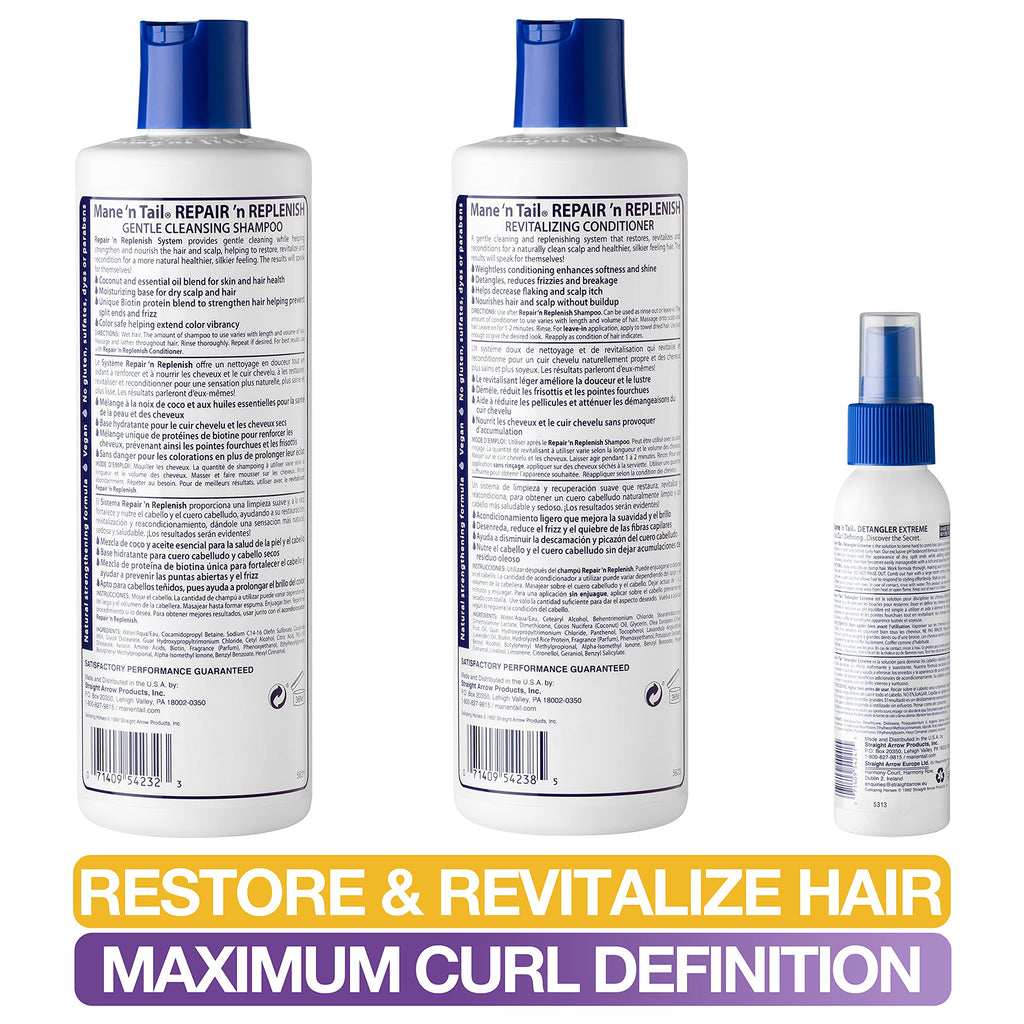 Sulfate-Free Shampoo & Conditioner with Detangler Y302