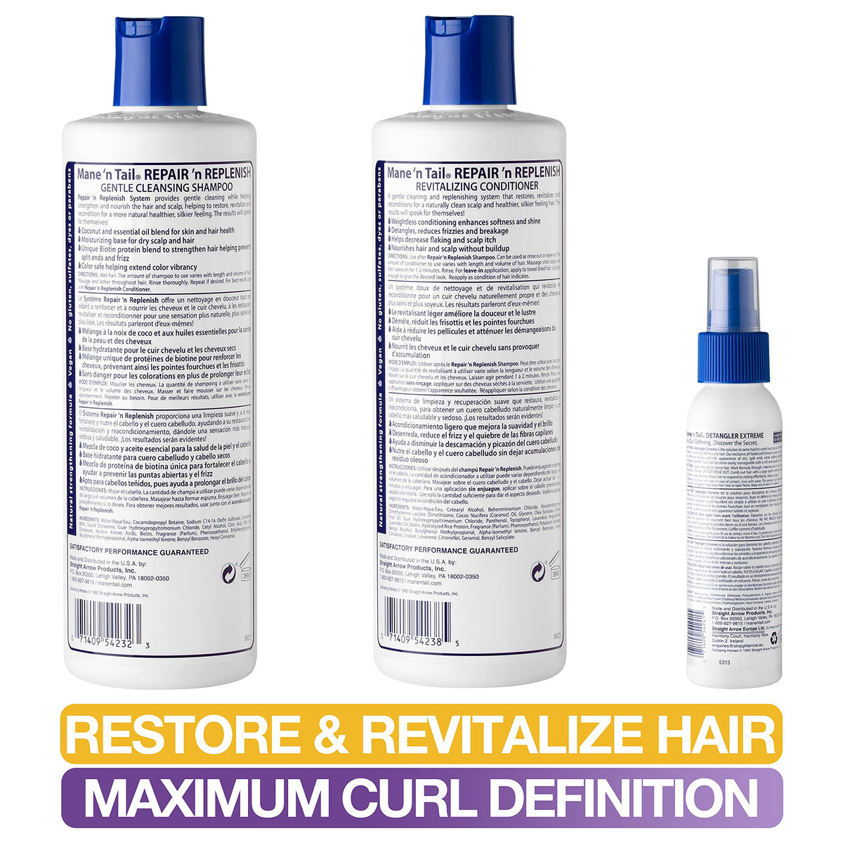 Sulfate-Free Shampoo & Conditioner with Detangler Y302
