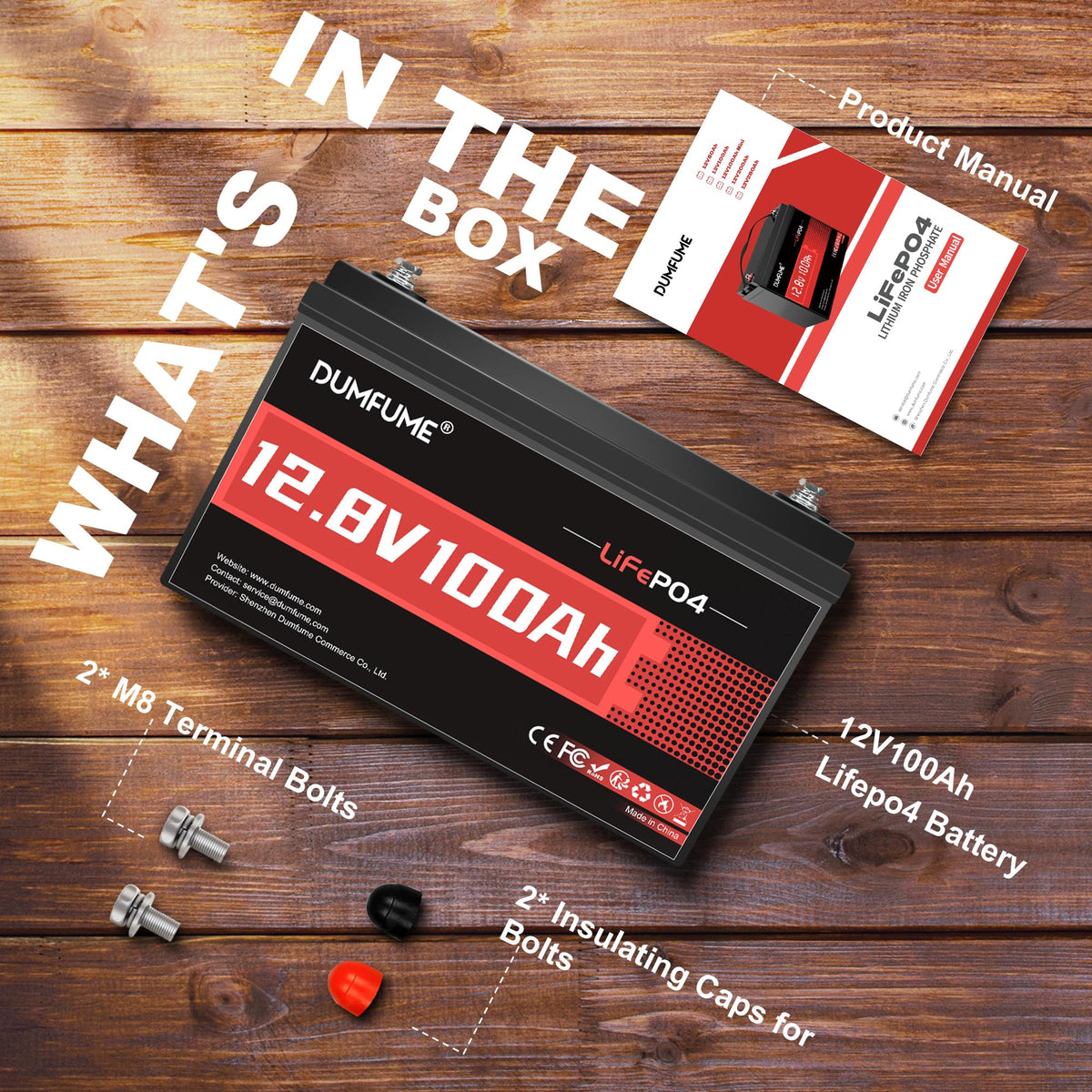 12V 100Ah LiFePO4 Battery Group 31 X508181