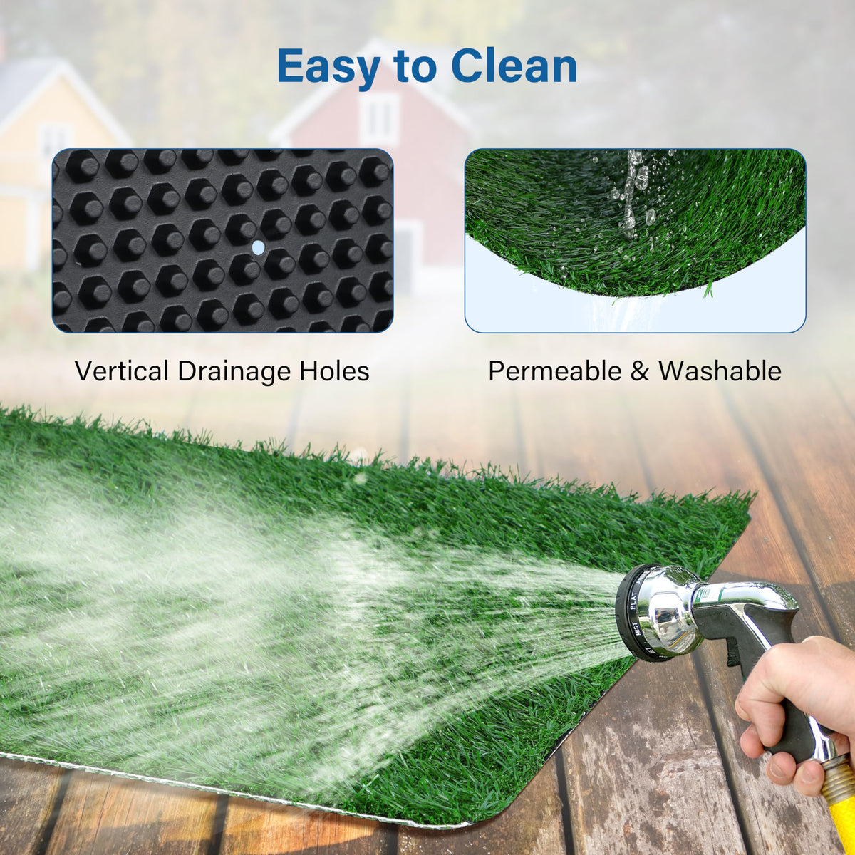Artificial Dog Grass Pad with Tray 16x20 inches X623