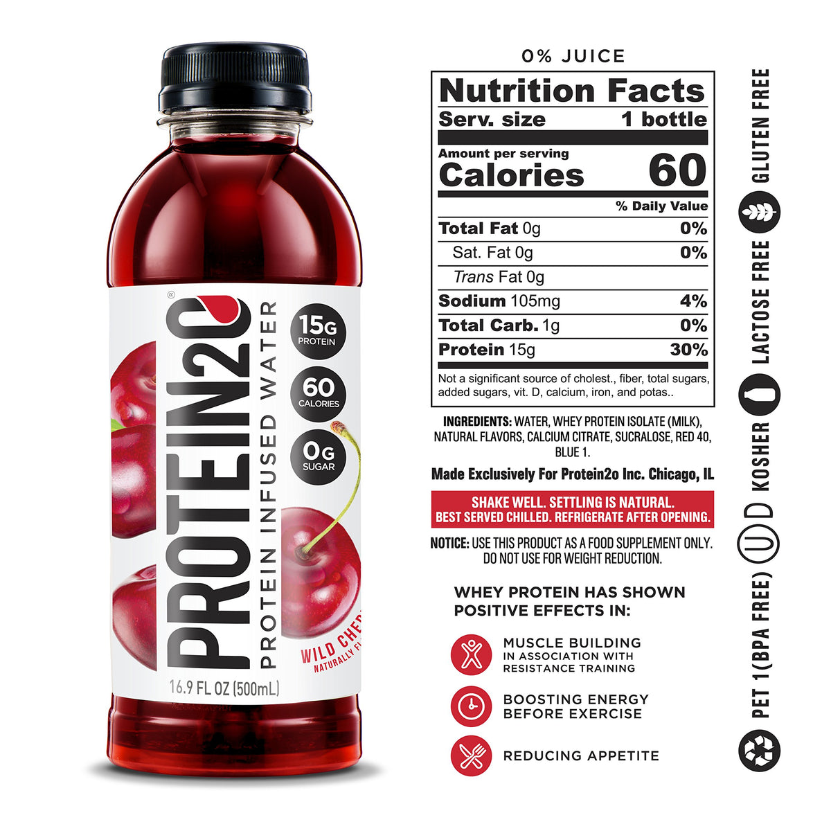Whey Protein Isolate Infused Water Variety Pack O377876