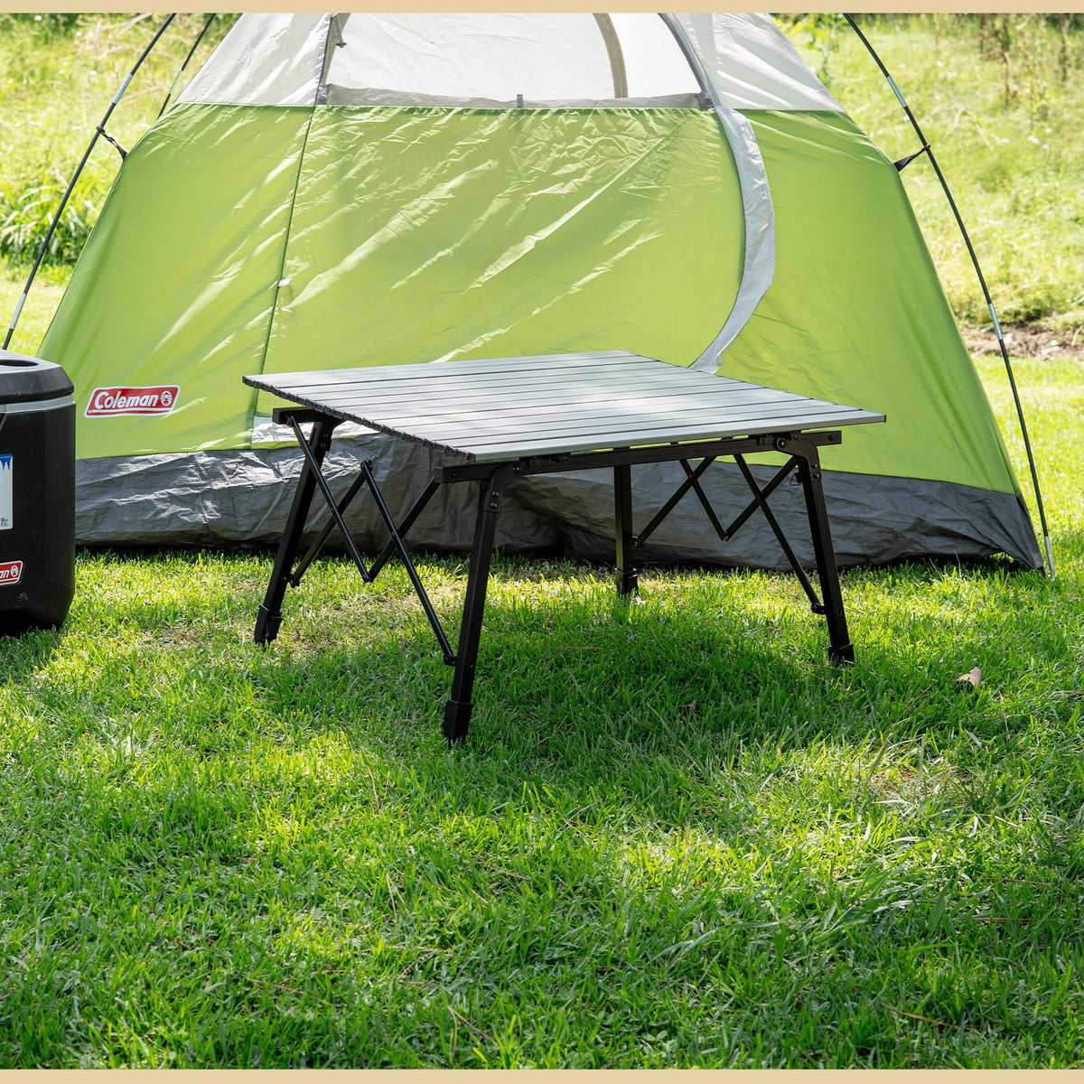 39 in Aluminum Folding Camp Table P848978