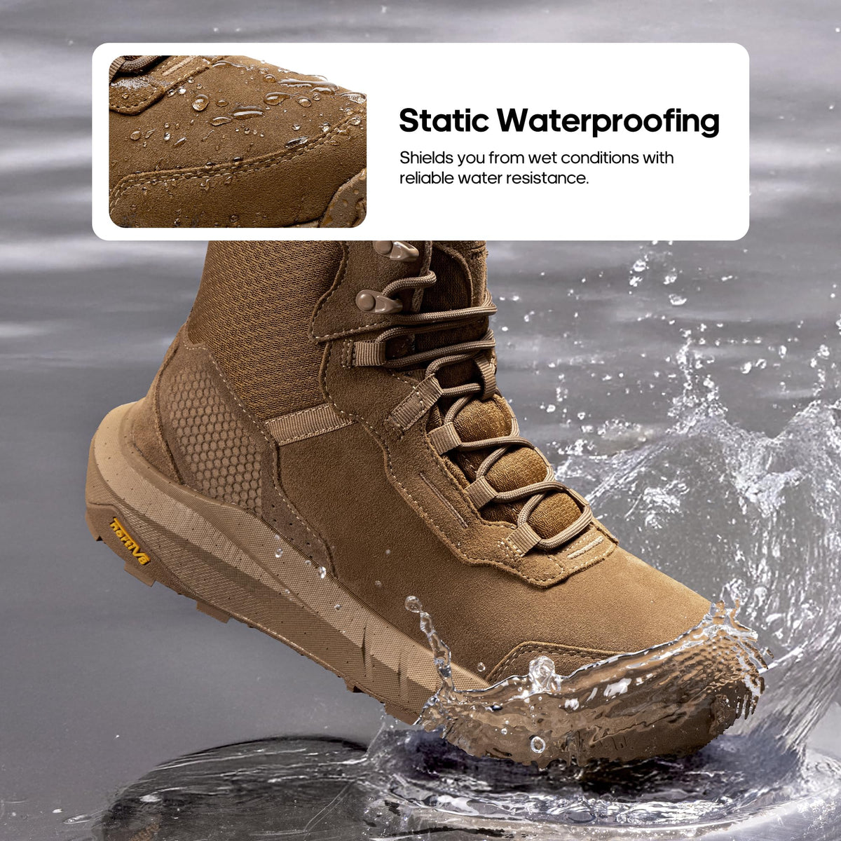 Waterproof Leather Tactical Work Boots Y1815