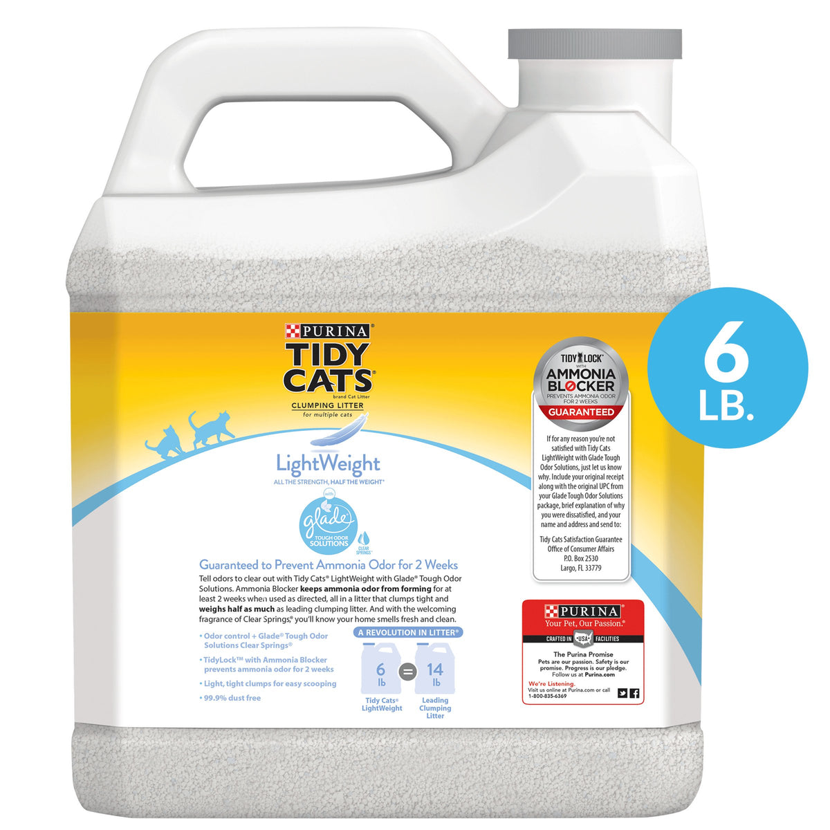 Clumping Low Dust Lightweight Cat Litter 6 lb Z406369